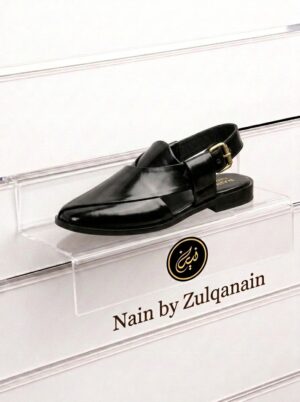 Nova Black Peshawri Chappal