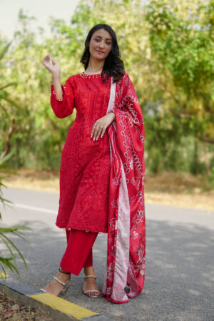 DIGITAL PRINTED LAWN CHICKEN KARI 3PC UNSTITCHED