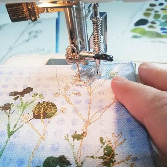 Embroidery machines in motion